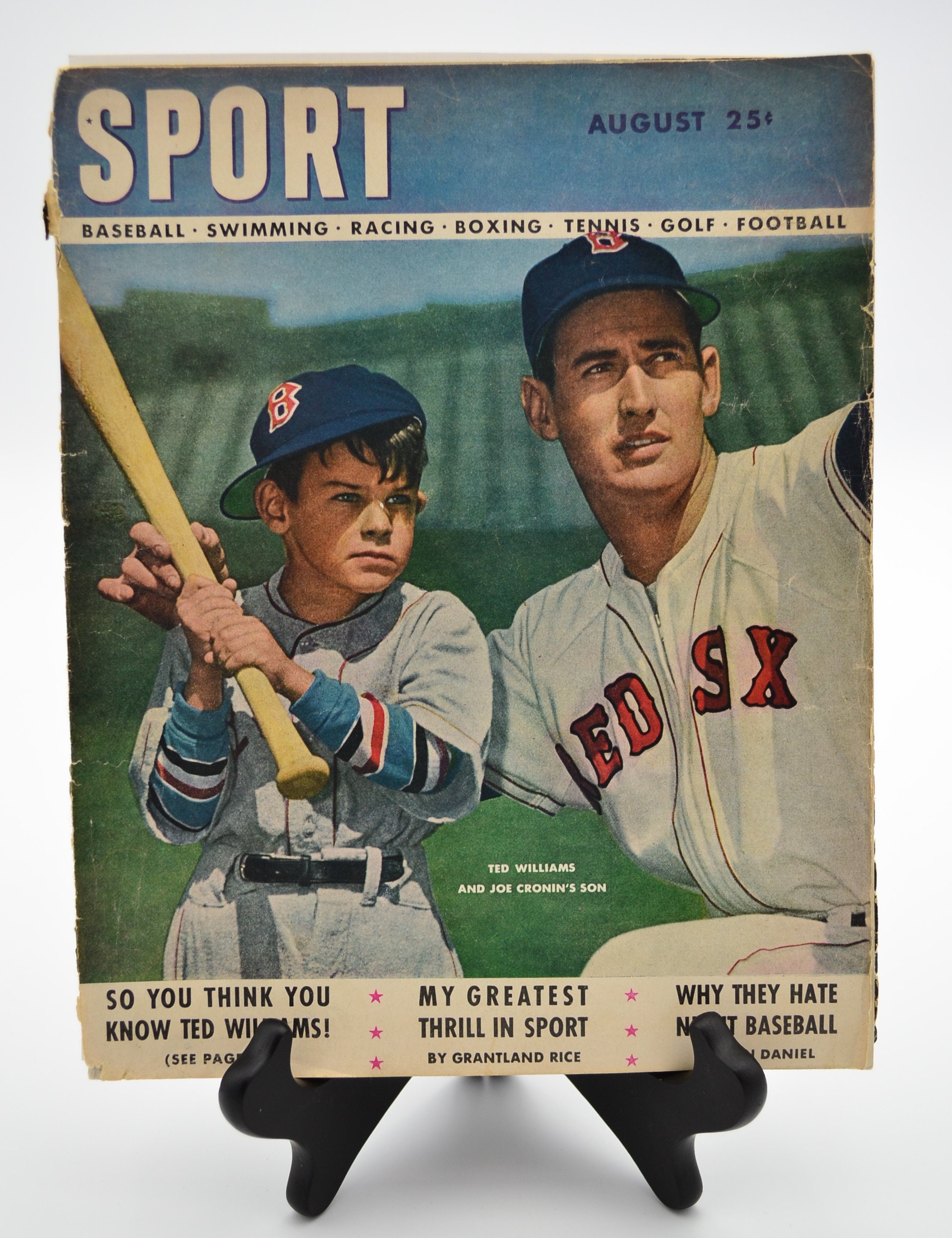 August 1947 Sport Magazine With Ted Williams and Joe 