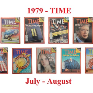 Elección de la revista TIME – Julio-agosto de 1979, OPEP, petróleo, Skylab, Jimmy Carter, liderazgo, Hollywood, jueces, economía, Diane Lane, derecho, tribunales