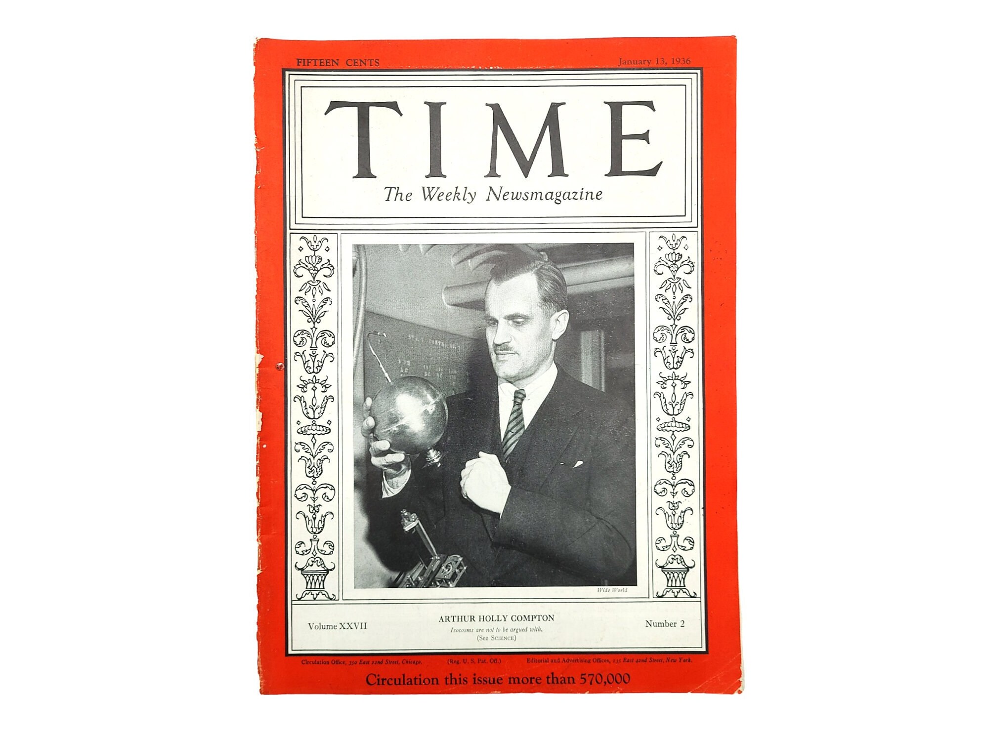 タイム誌の選択 – 1936 年 1 月～ 2 月、科学、JP モルガン、芸術