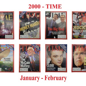 Choice of TIME Magazine – 2000 Jan-Feb, Times Square, Regis Philbin, AOL, Hockey, Politics, John McCain, Leonardo DiCaprio, George Bush