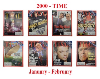Choice of TIME Magazine – 2000 Jan-Feb, Times Square, Regis Philbin, AOL, Hockey, Politics, John McCain, Leonardo DiCaprio, George Bush