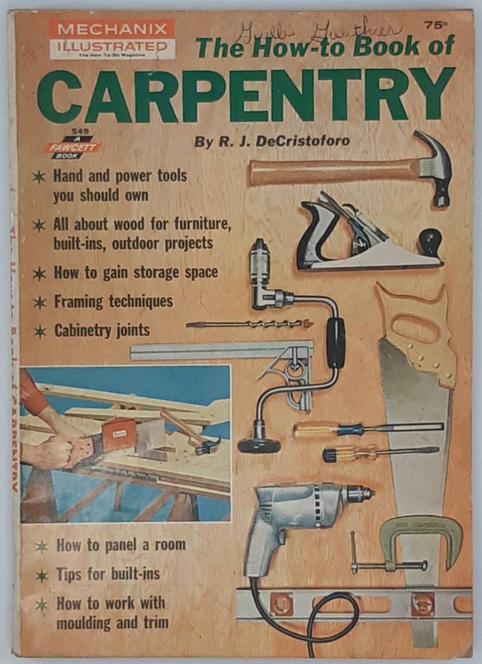Vintage Howto Book of Carpentry 1963. Etsy
