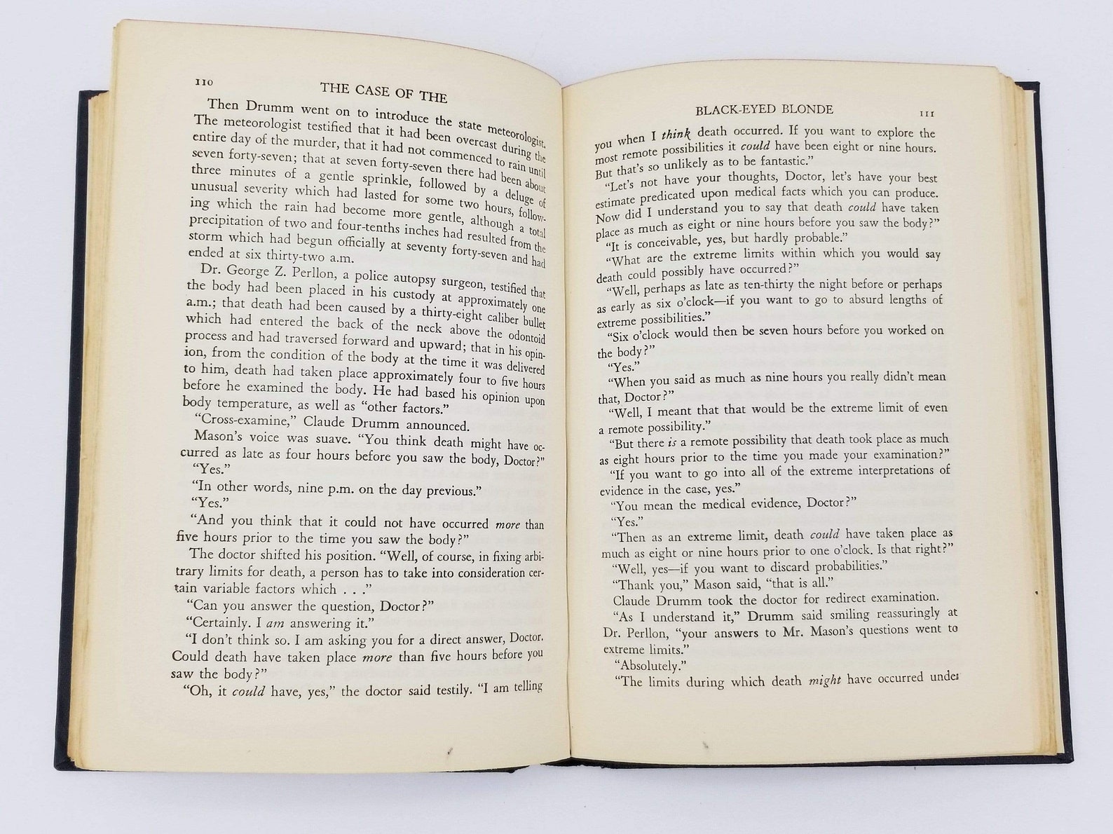 First Edition 1944 the Case of the Blackeyed Blonde A