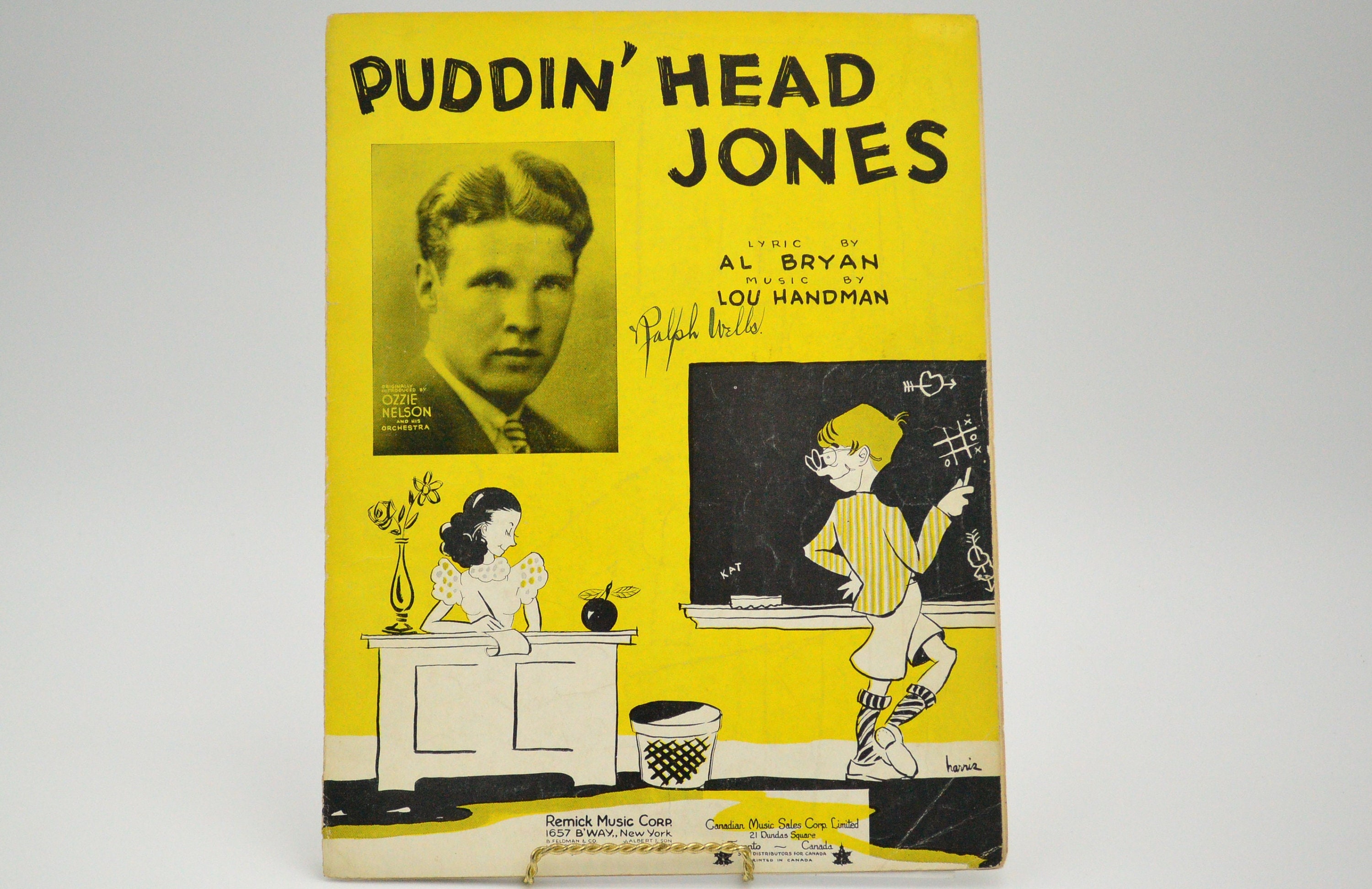 1933 Sheet Music for puddin' Head Jones Etsy