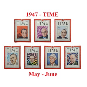 Choice of TIME Magazine – 1947 May-Jun, Italy, China, Politics, History, Entertainment, Business, The Press, Chief of Staff, White House