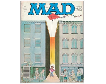 MAD Magazine No. 224 Jul '81, Alfred Flying a Kite cover issue.