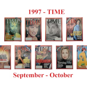 Choice of TIME Magazine – 1997 Sep-Oct, Asthma, Princess Diana, Britain, Monarchy, Mental Health, Promise Keepers, Buddhism, Clinton, School