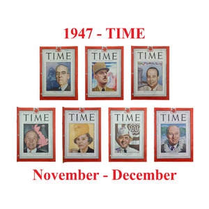Choice of TIME Magazine – 1947 Nov-Dec, France, New Orleans, Author, Hawaii, Politics, History, Business, Labor, King Ranch, Diplomacy