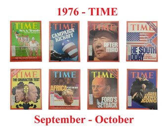 Choice of TIME Magazine – 1976 Sep-Oct, Tennis, American Politics, China, The South, Jimmy Carter, Gerald Ford, Africa, King Kong Movie