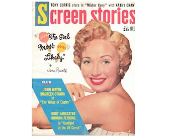 Screen Stories Magazine, April 1957, Jane Powell from "The Girl Most Likely" on the cover.