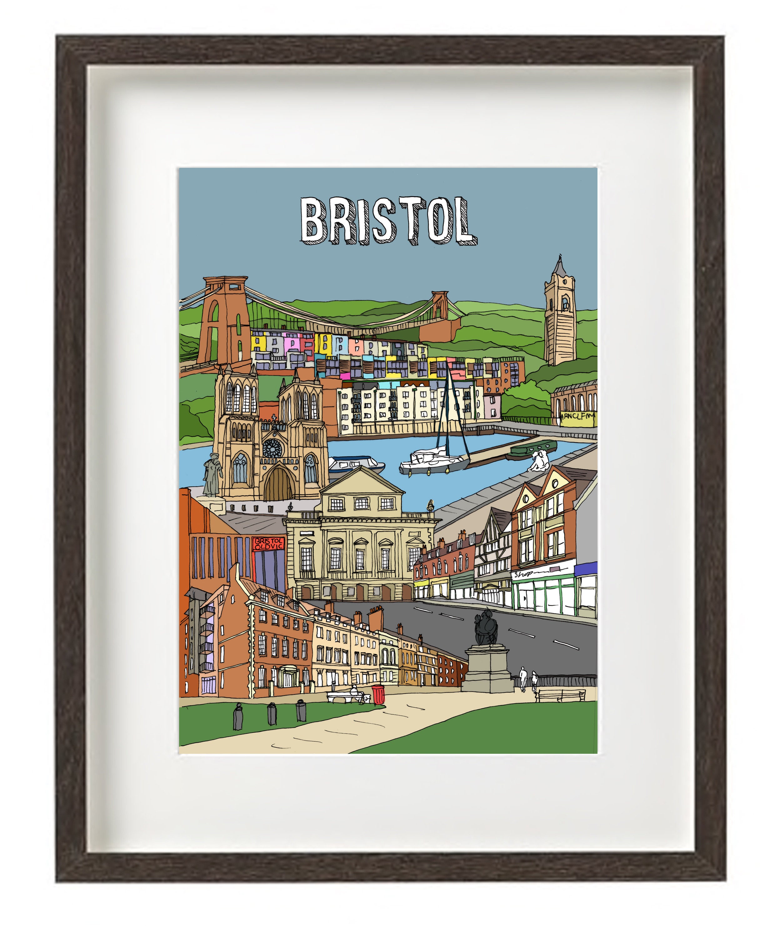 Bristol, Colour Illustration. - Etsy