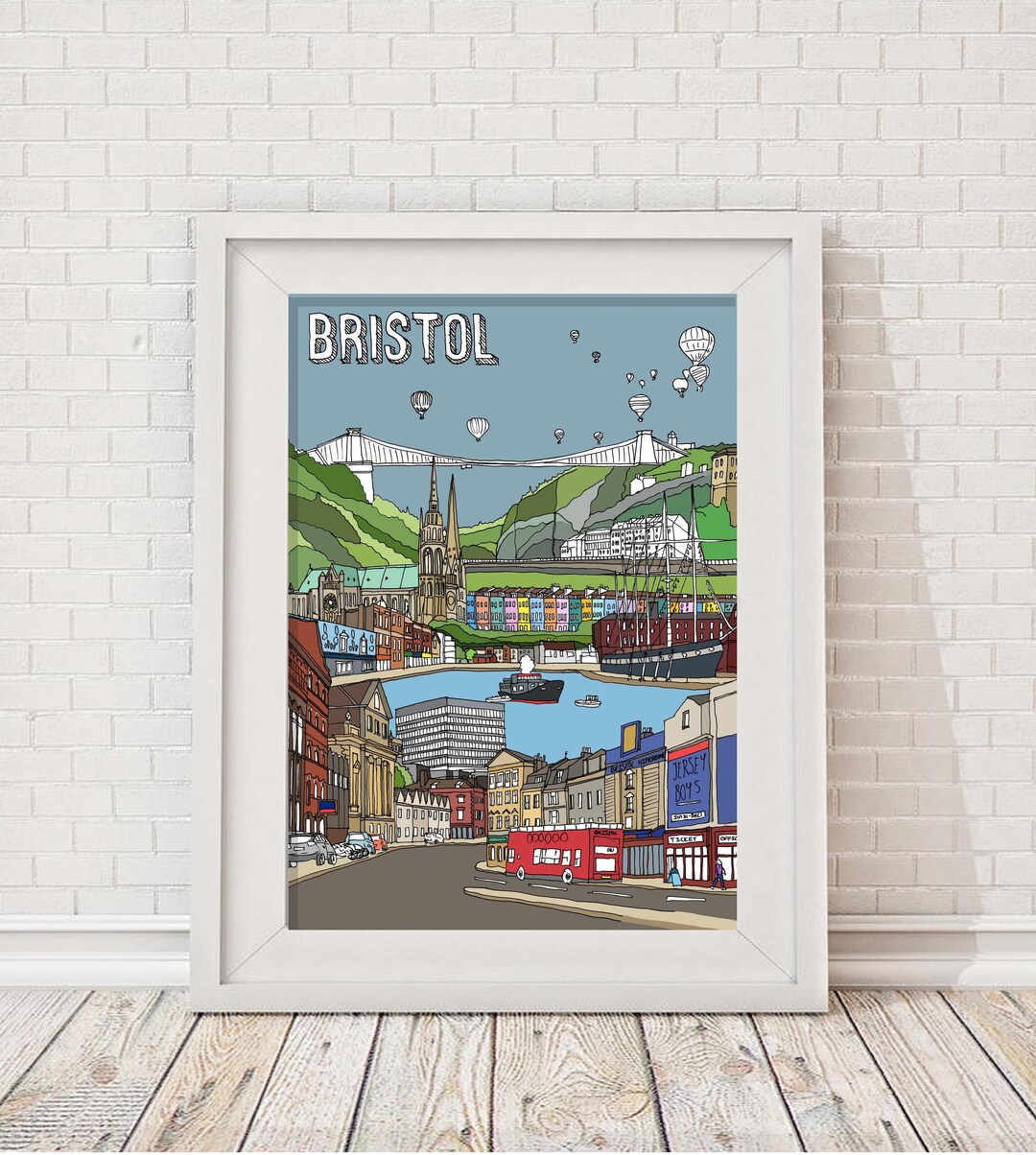 Bristol Illustration, Hand Drawn. Etsy