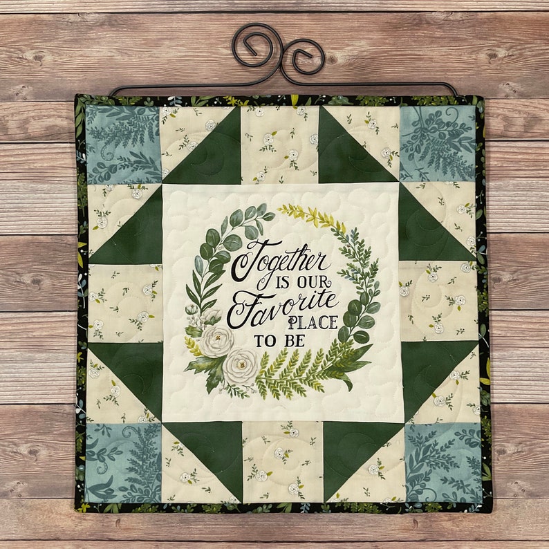 Small Quilted Sweet Home Affirmations Wallhanging, 18