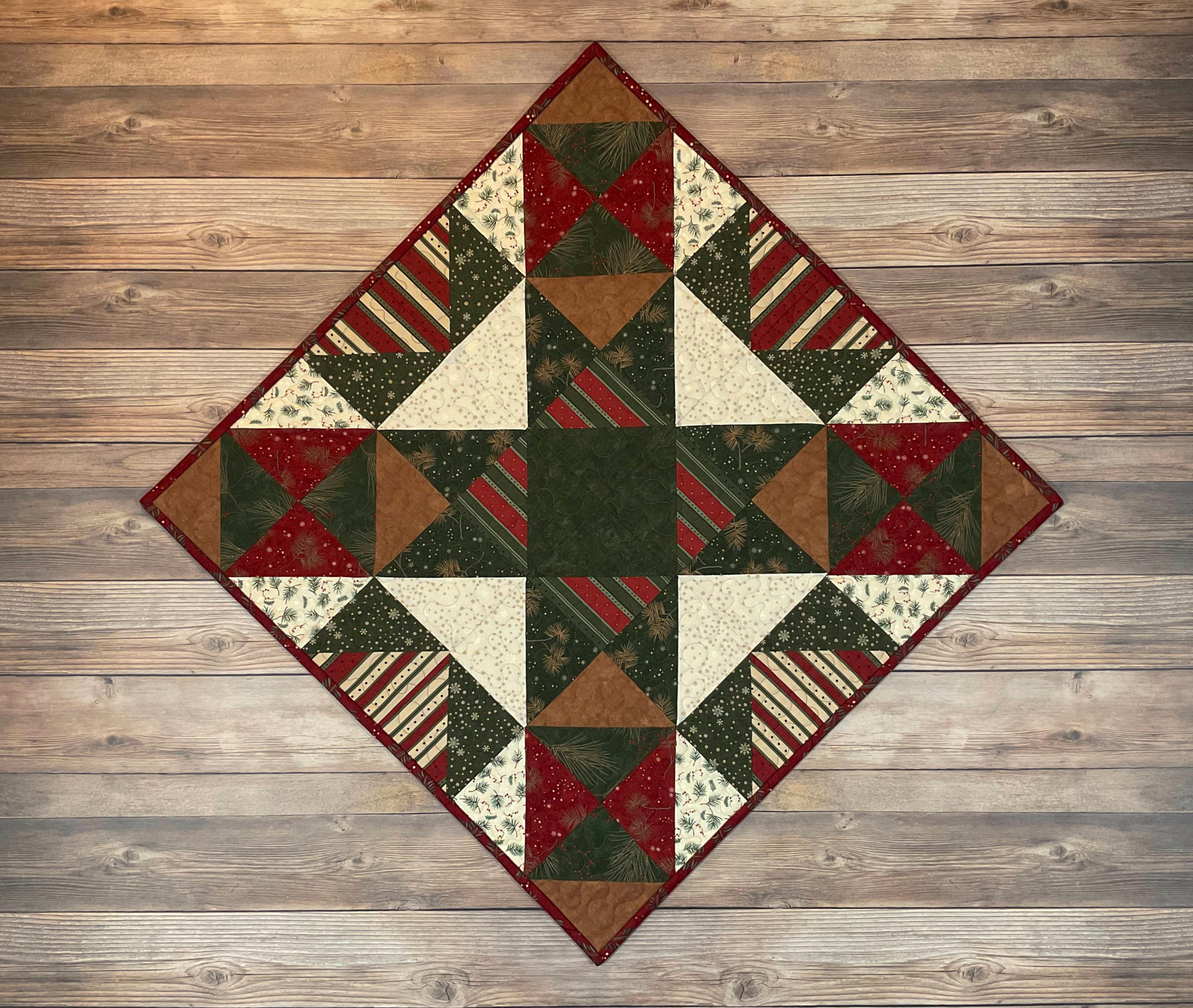 Star Table Topper Quilted Expanding Star Table Topper / Wallhanging, 24