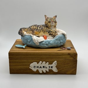 Custom Urns for Pet Memorial, Memory Boxes, Ashes Boxes, Pet Sculpture, Pet portrait, Custom Urn, Custom Handmade Urn and Sculpture