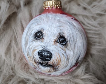 Custom Pet Ornament, Cat Ornament, Dog Ornament, Portrait Ornaments, Custom Christmas Ornaments, Pet Memorial, Pet Lover Gifts, Pet Loss