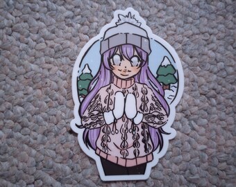 Sticker hiver USA personnage original