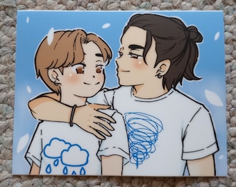 Sticker P'Payu et Rain Die Cut Love In The Air