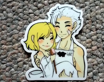Seven Deadly Sins Ban et Elaine Die Cut Sticker