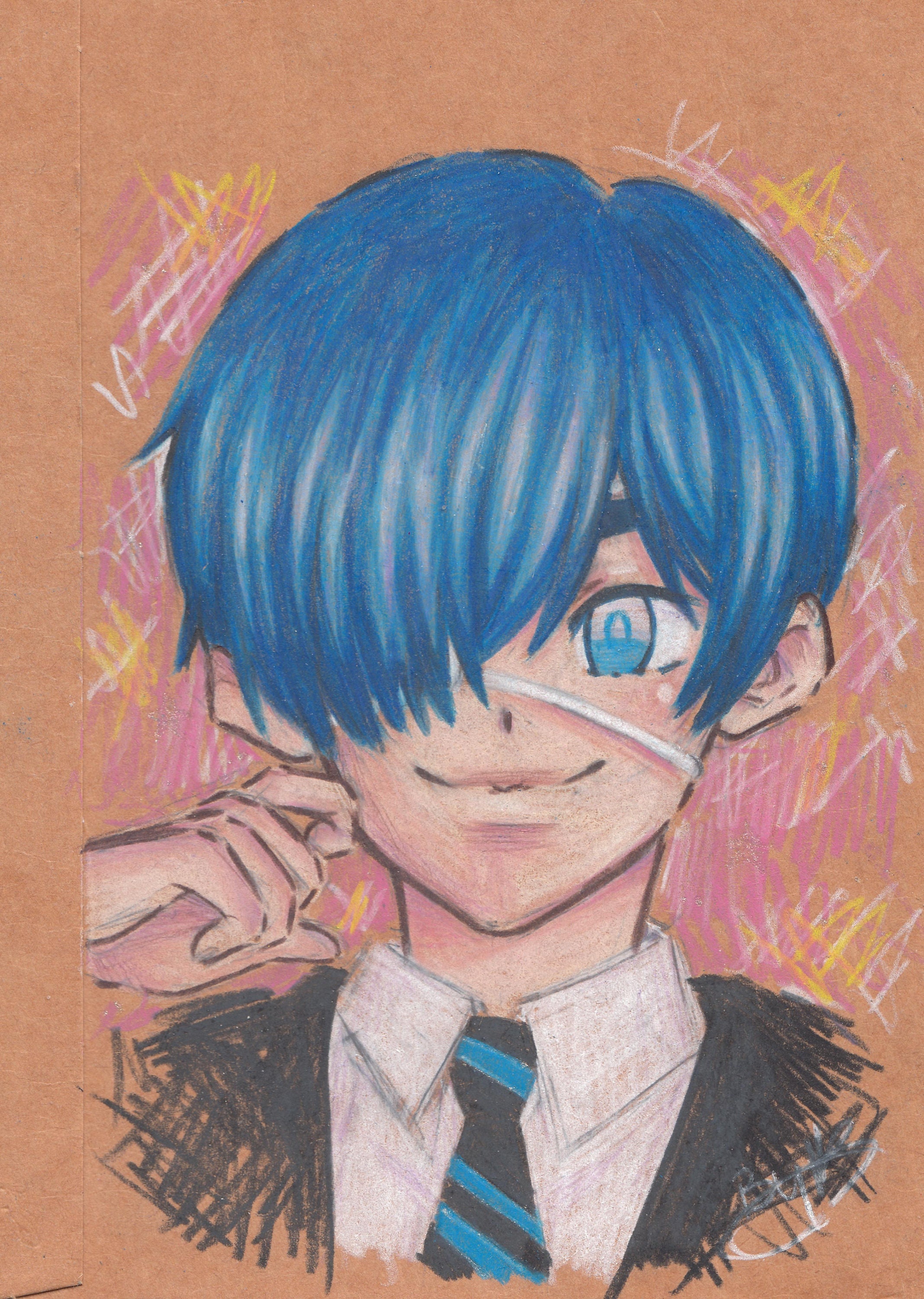 Black Butler Ciel Phantomhive Cardboard Original Artwork Israel