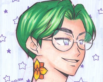 Illustration originale du personnage original d'Akise Inktober 2022