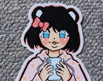 Sticker pour selfie original Naze