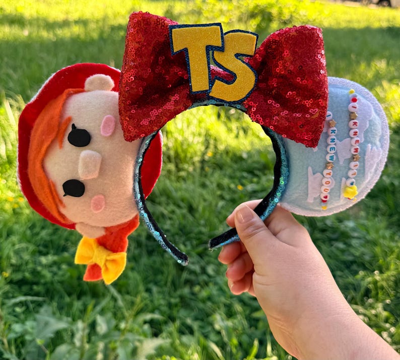 CUSTOM MADE Toy Story Jesse Taylor Swift Ears | Toy Story 5 | Disney Swiftie | Handmade Disney Ears image 2
