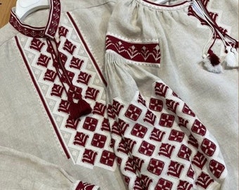 2026 Natural Linen Shirt, Ukrainian shirt for men, Embroidered shirt, Men's embroidered shirt, Traditional Vyshyvanka, Gift for Him Husband