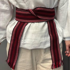 Krajka length 3m Hutsul belts Krayka cossack woven sash belt Hippie Folk Ethnic, Ukraine seller Slavic Belt, Sash, Kushak, for Sharovary