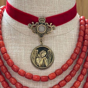 Brass Pendant Angel Dukach Ukrainian Traditional Jewelry, Souvenir from Ukraine, Ethnic Necklace, Folk Art Gift for Her