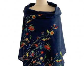 2024 Ukrainian shawl,Traditional Ukrainian, gifts for women, Mom, Daughter shawl bohemian scarf flower, Ukrainian clothings Gift for Easter