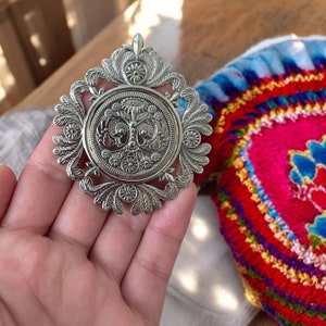 Ukrainian Pendant Dukach, Traditional Ukrainian Jewelry, Souvenir from Ukraine, Folk Jewelry Costume, Ethnic Necklace, Folk Art Gift for Her