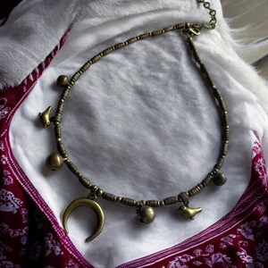 2025 Handmade Metal Lunnitsa Necklace Ukrainian Traditional Jewelry Unique Authentic Gift Ukrainian Design Folk Art Necklace Accessory