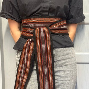 Krajka Width 10cm length 3m Hutsul belts Ukrainian  Krayka cossack woven sash belt Hippie Folk Ethnic, Slavic Belt, Sash, Kushak, Sharovary