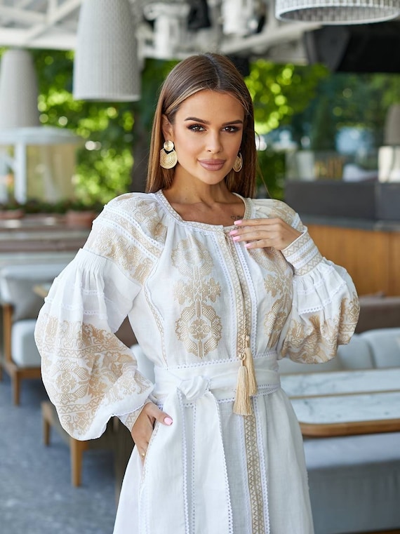 sachin and babi light blue dress White Embroidered Mini Dress