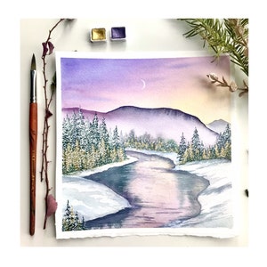 Winter Stillness - Original Watercolor