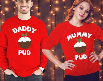 mummy daddy and baby christmas jumpers