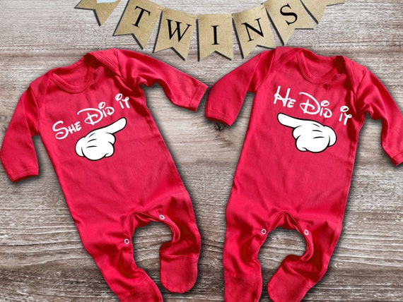 red baby sleepsuit