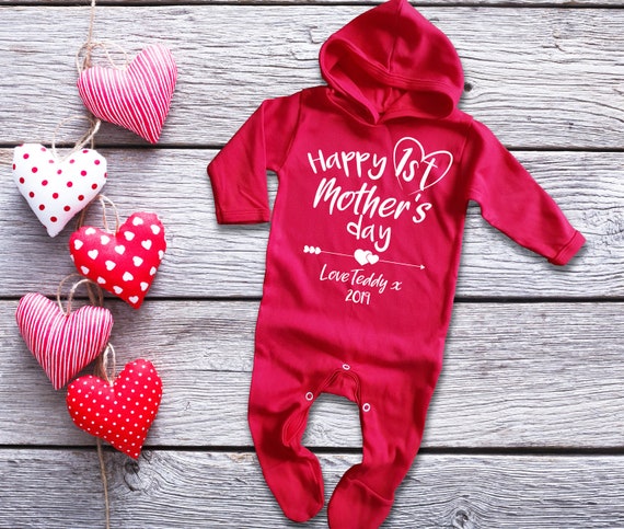 hooded baby grow