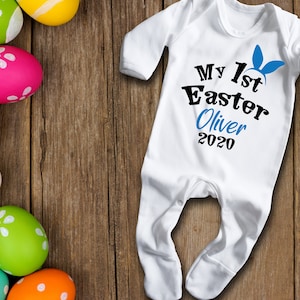 my first easter sleepsuit