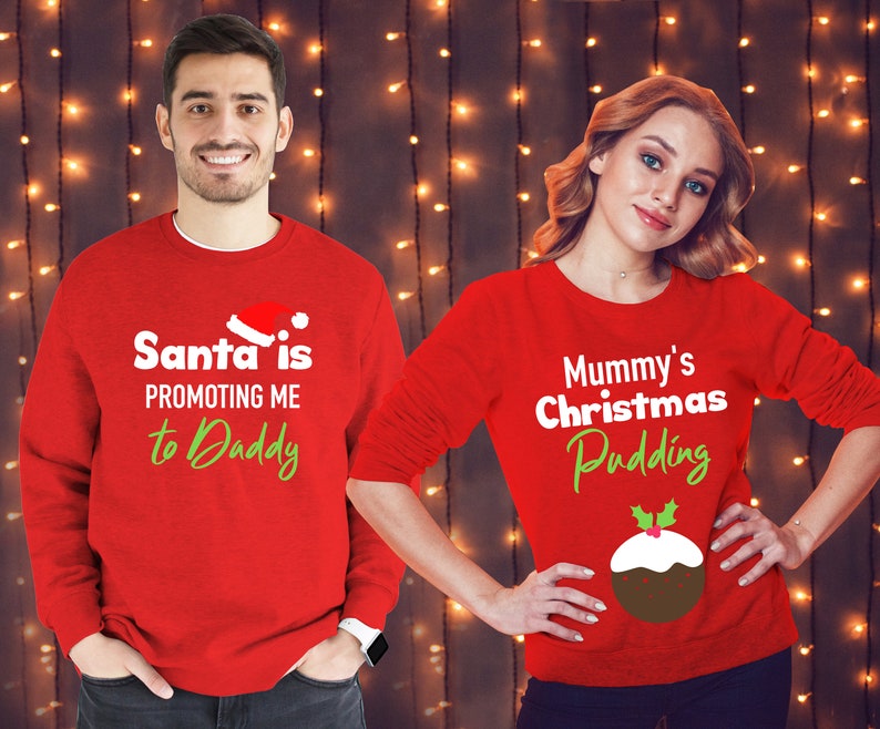 mummy daddy baby christmas jumpers