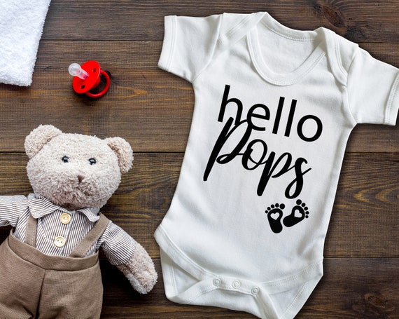 Hola mundo-Bebé Chicos Chaleco-anuncio de embarazo-Nuevo Bebé Regalo-Body