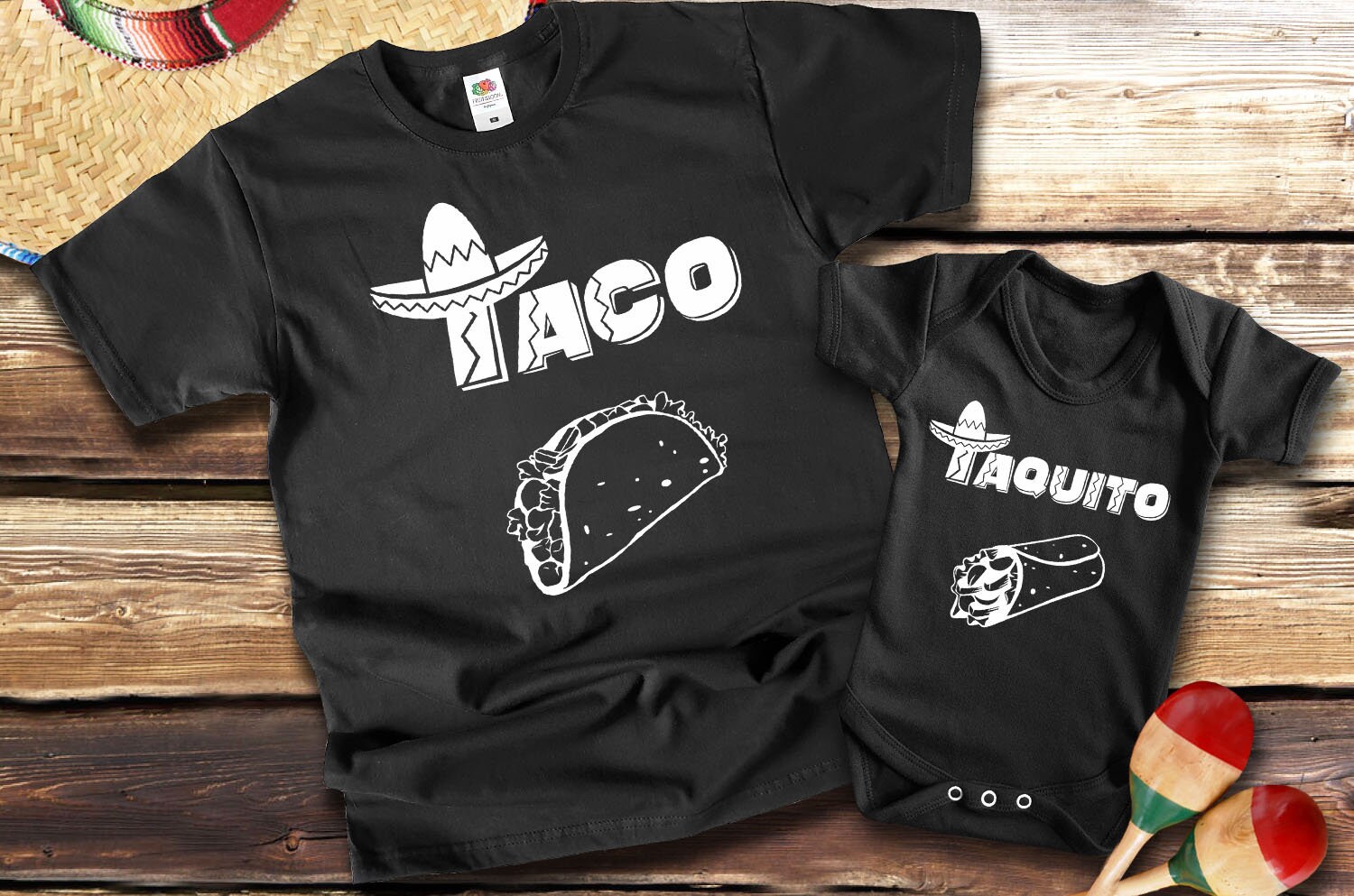 taco and taquito shirt