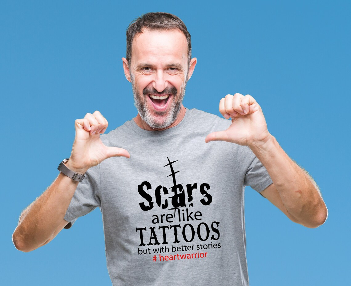 Scars Are Like Tattoos but With Better Stories Mens Grey Etsy