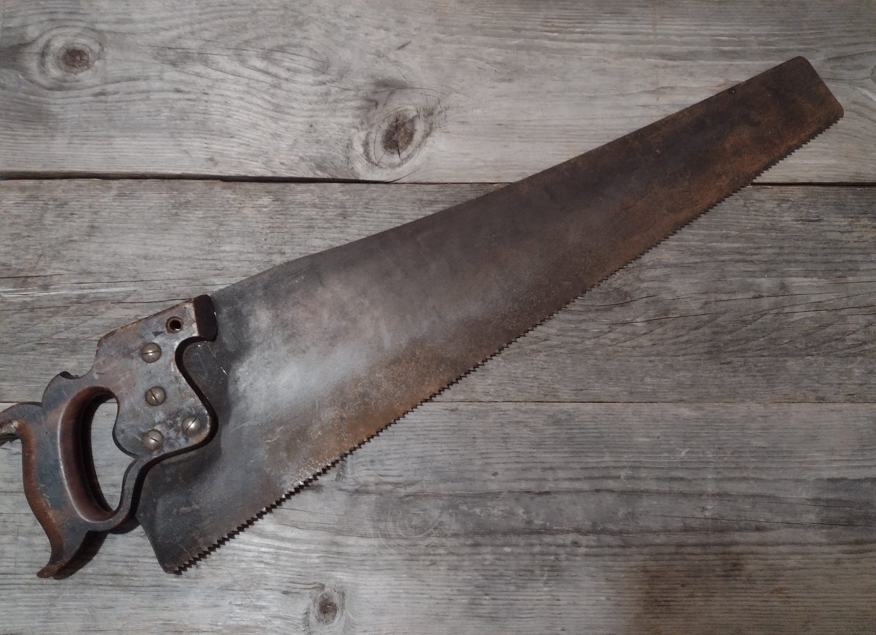 Antique Disston Handsaw-h. Disston and Sons Handsaw-26 Inch Rip Saw ...