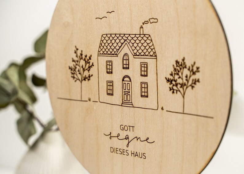 HOLZSCHILD Gott segne dieses Haus Etsy.de