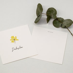 QUADRATISCHE GRUßKARTE "Dankeschön"
