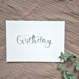 GEBURTSTAGSKARTE "Happy Birthday"