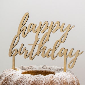 CAKETOPPER "Happy Birthday"