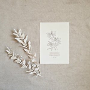 BLUMENKARTE "Ich will euch Ruhe schenken"